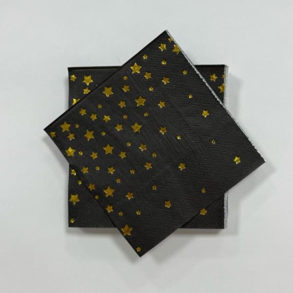 Decoration Custom Gold Foil Napkins Gold Paper Napkins For Adult Ceremony