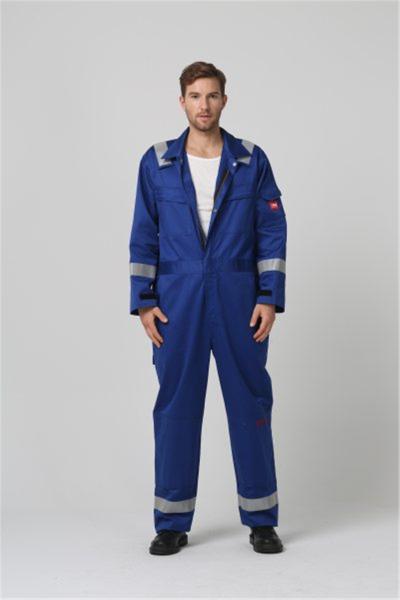 99% Cotton Arc Flash Clothing , IEC61482 Arc Proof Overalls