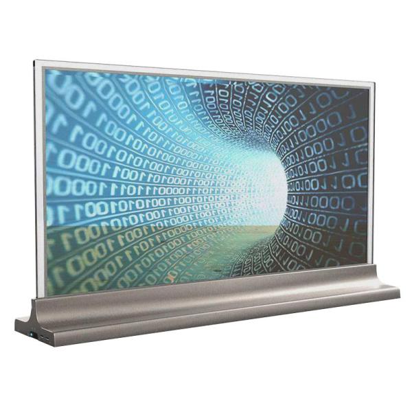 Panneau OLED transparent 4K Ultra HD pour l'éducation et l'information publique