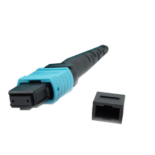 Duplex LC Connector FTTX 5m MPO Breakout Patch Cord LSZH