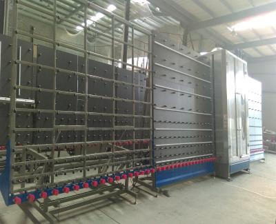 2500Mm vertical glass washing machine , automatic glass cleaning machine with Tilting Table,Vertical Low-e Glass Washer