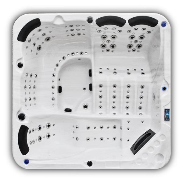 6 Person Acrylic Freestanding Massage Hot Tub Outdoor Whirlpool Spa Bathtub With 3 Seats & 3 Loungers