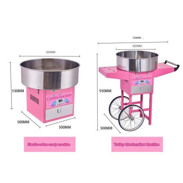 Easy-to- 220V Cotton Candy Machine with Adjustable Gas Wire Speed and 19 KG Capacity