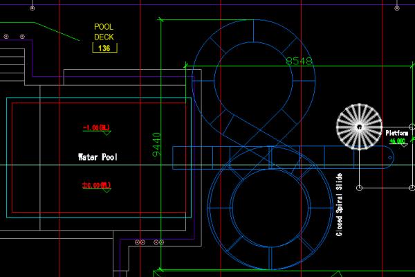 Indoor Swimming Pool Adult Enclosed Slide Fiberglass Stimulated Commercial Water Slide