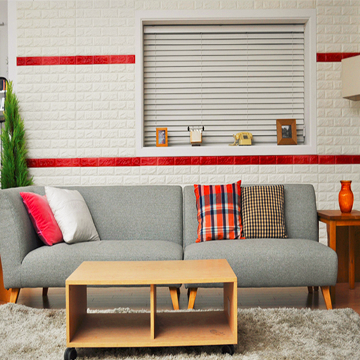 DIY Self Adhesive EVA Foam Wallpapers 3D Brick Wall Stickers for Modern Living Room Decor and Waterproof TV Background