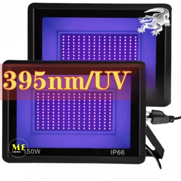 Factory Price Patented Rapid Curing IP66 Durable 2835 Chip 395nm UVA 150W Adjustable Ultra-Thin Noiseless UV Party Light for Bulbs Repair Resin