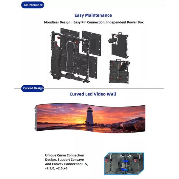 P29 P39 P48 LED Video Wall Screen , Indoor Outdoor LED Display Screen