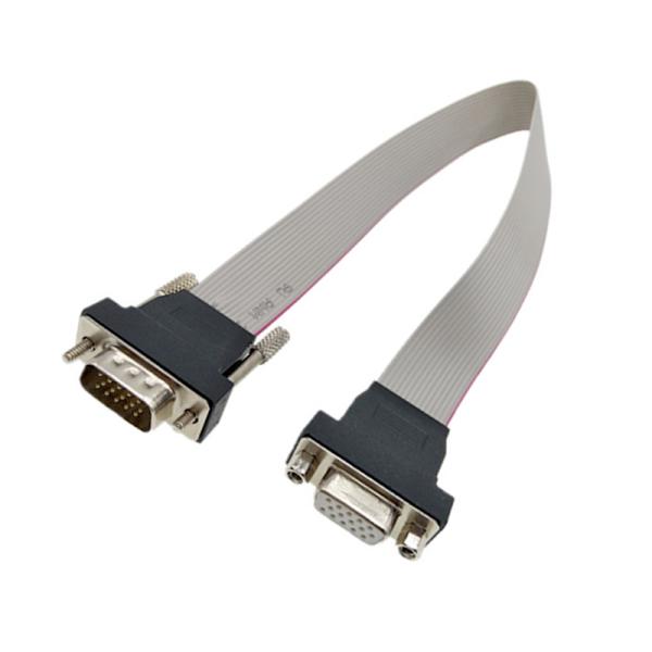 Мужчина VGA HDB15 к женскому соединителю дисплея lvds соединителя ленточного кабеля 15pin