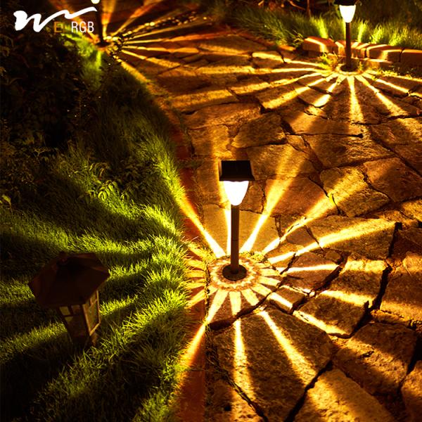 Matériau ABS imperméable à l'eau Lampes solaires pour jardinage et ambiance domestique