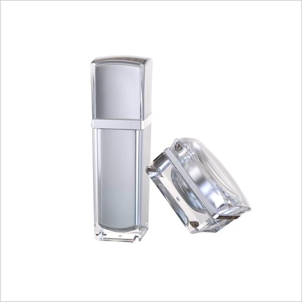 Опарник сливк естественного масла тела косметический с пластмассой опарника квадрата крышки косметической