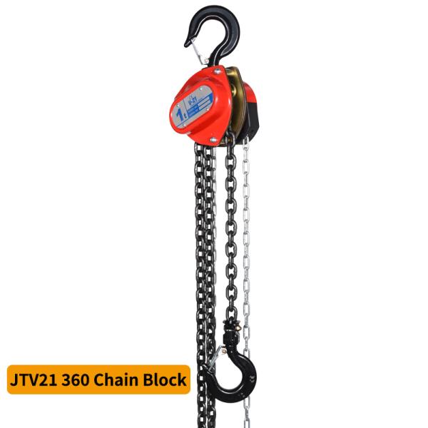 JTV21 360° Cadenas de material de acero de aleación Cadenas elevadoras con N.W. 2.63-29.5KG y 0,25-5Ton Capacidad de elevación de carga pesada