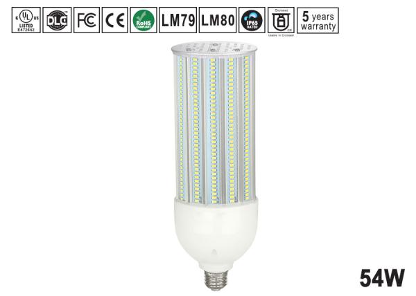 54W Samsung / Epistar 180 Degree LED Bulb , Cool White e40 led corn light for shoebox retorfit