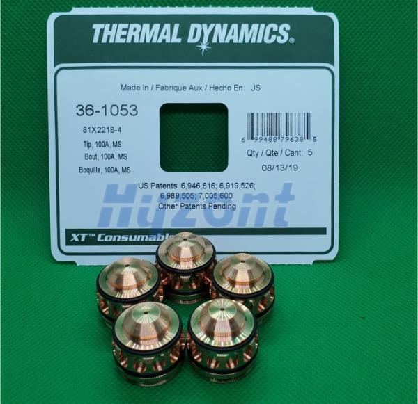 Pontas térmicas da tocha de plasma da dinâmica 100A 36-1053 do CE