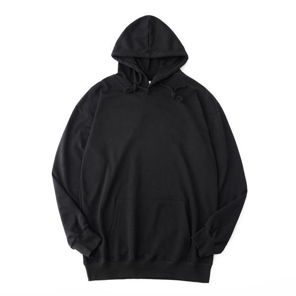 Fleece Cotton Polyester Mens Oversized Pullover Hoodie Ribbon Bottom Multi Color
