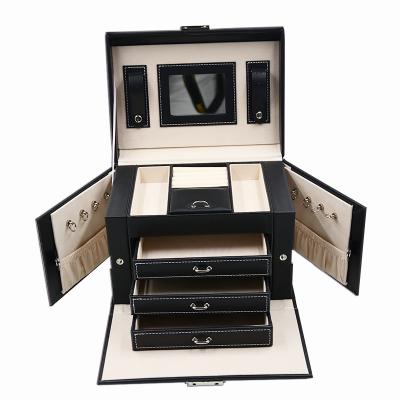 Feito sob encomenda toda em um tamanho grande da guarda-joias luxuosa com punho Eco amigável