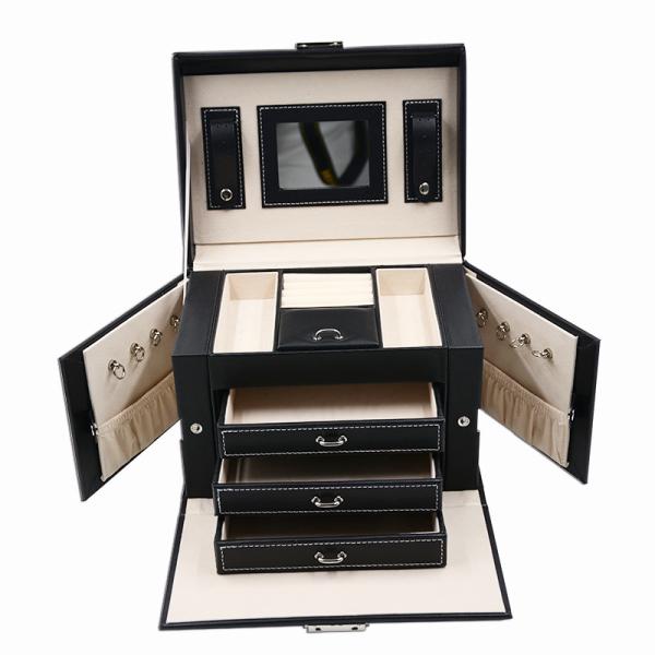 Big Size Luxury Necklace Box , Dust Resistant Portable Jewelry Display Cases