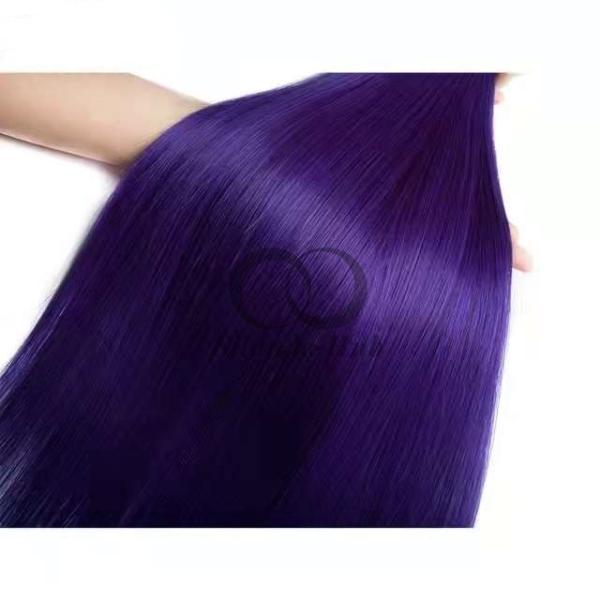 #T1B/Purple Straight Remy Human Hair Bundles Sew In Weave Bundles Brazilian Bundle Deals