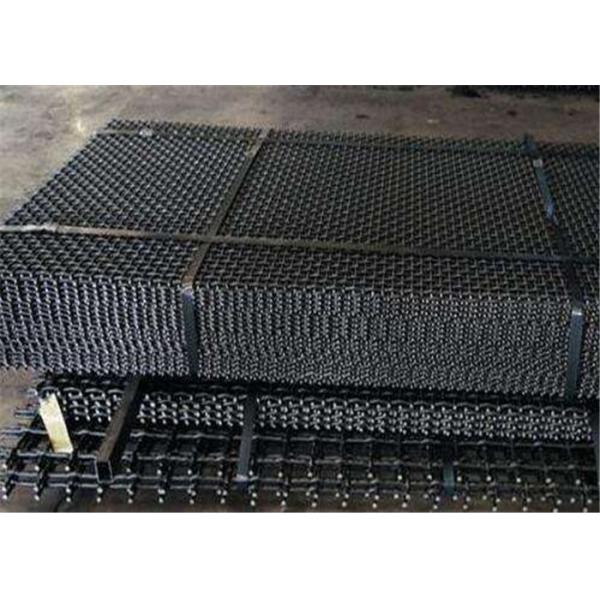 Mallas de acero ondulado anticorrosión para cribas vibratorias de minería / trituradoras de piedra