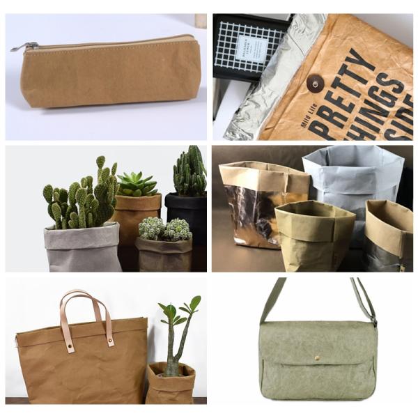 Washable Kraft Paper Natural Fabic Pulp 110 Yard Length 0.7mm 0.8mm