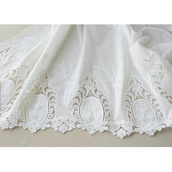 Ткань шнурка вязания крючком хлопка белая/вышила ткани шнурка на домашняя ткань 130км