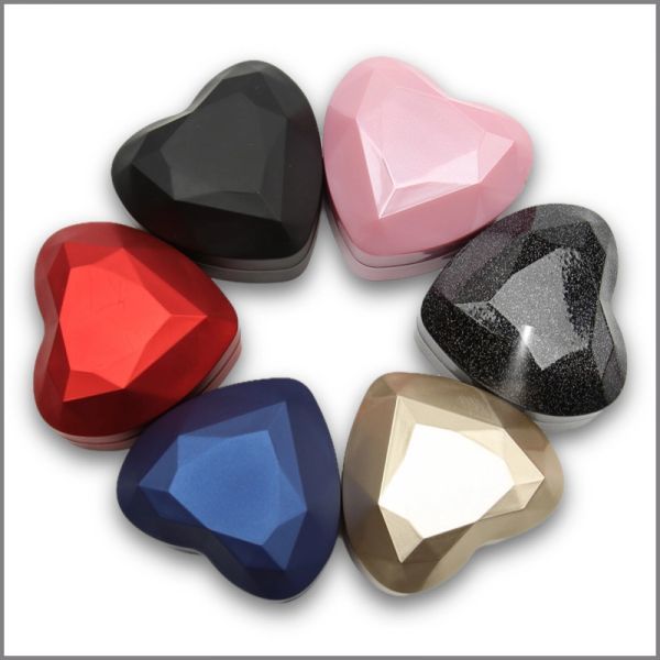 Heart-Shaped Illuminated Jewelry Boxes, Engagement Ring Boxes, Luminous Necklace