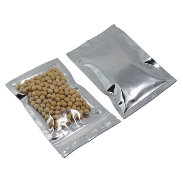 Resealable Clear Transparent Aluminum Foil Bag Self Seal pet/pe Plastic Zipper k Packing Food Bag