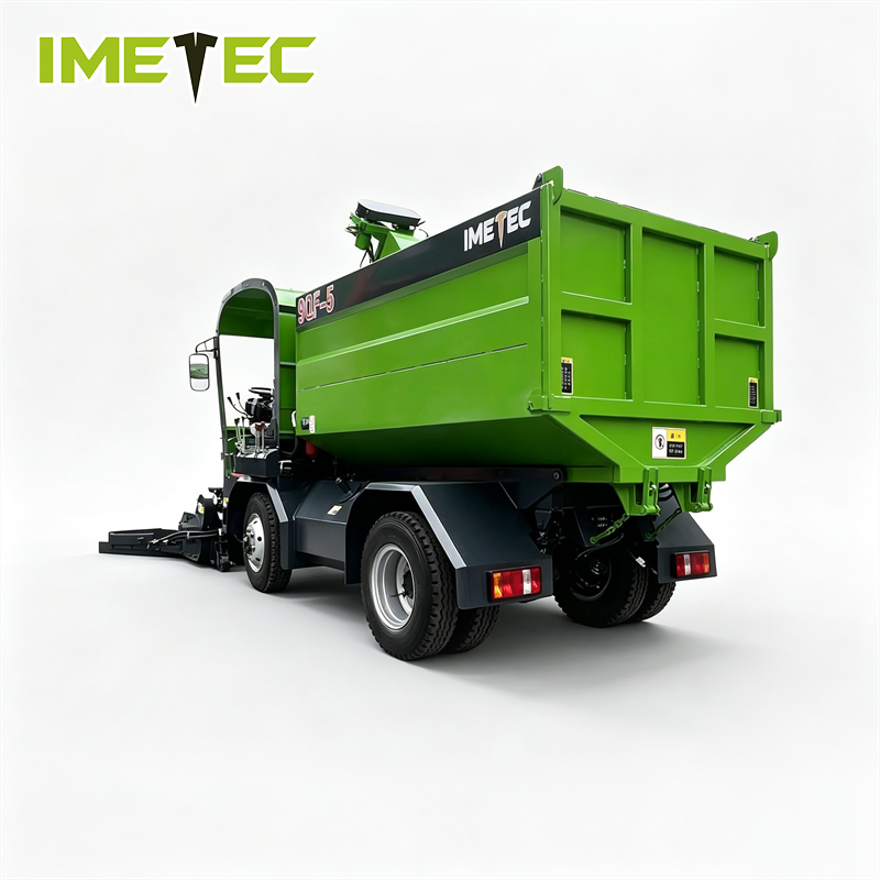 Auger Type Dairy Cow Manure Collector Dung Cleaning Equipment Self Dumping