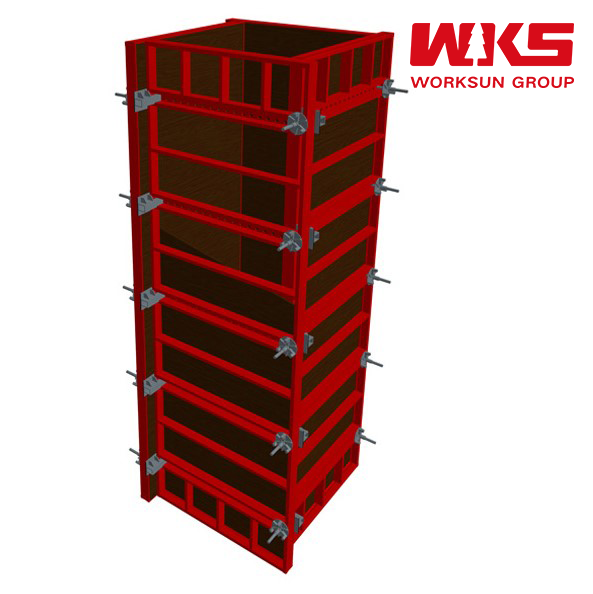 High Strength Aluminum Frame Formwork Reusable Adjustable Column Formwork