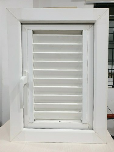 Vinyl Adjustable Waterproof Aluminium Louver Window UPVC Casement Indoor