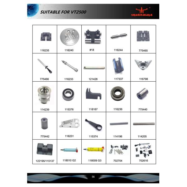 Pièces de coupeuse n° 106642 Ceinture pour VT7000, 4000h #3 Pièces