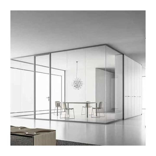 Рассекатели офиса стены стеклянного раздела нержавеющей стали алюминиевые складные передвижные