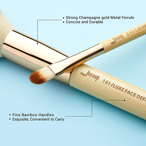 Mature Peeled Bamboo Makeup Brushes Set 25pcs Full Makeup Brush Kit