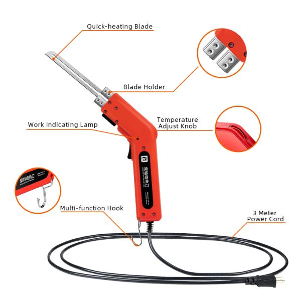 Резец пены ножа нагрева электрическим током для губки жемчуга и доска KT