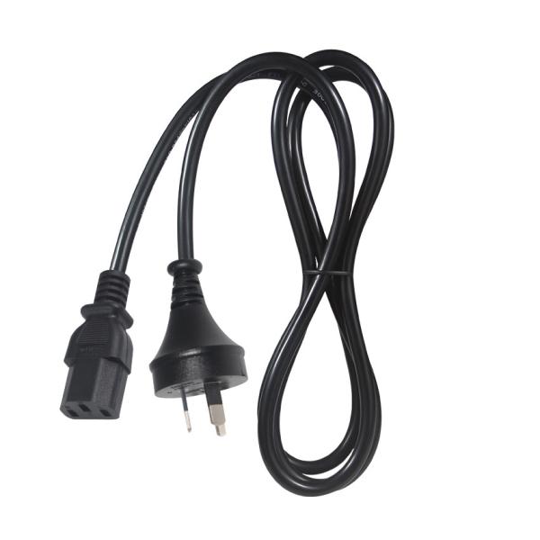 SAA認定AU 2ピンプラグとIEC C13電源コード, 250V 10A H05VV-F 3x0.75mm2 PC/サーバー/家庭用家電用の純銅