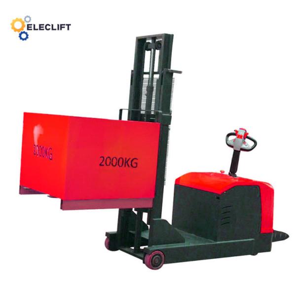 PLC Control Electric Warehouse Forklift Trucks Lifting Height 6-8 Meters
