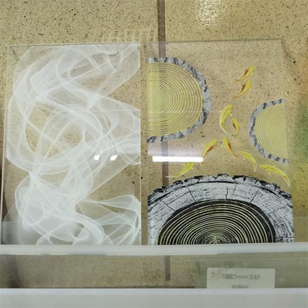 10 мм закаленное искусство стекло декоративное на заказ Splashback покрашенный лакированный для гостиницы