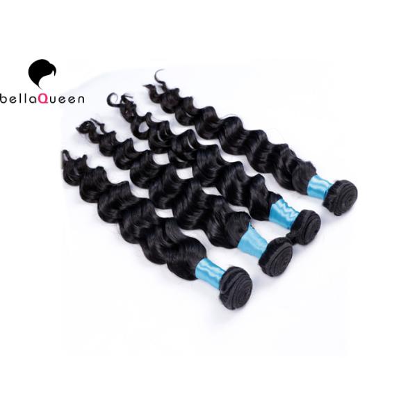 Unprocessed Grade 7A Virgin Hair Wigs 4 Bundles Loose Deep Wave For Black Women