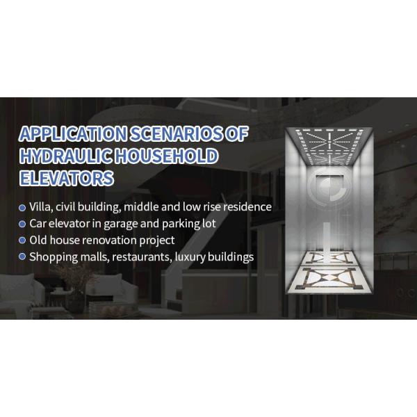 2-4 Floors Indoor &Outdoor Electric Residential Cheap Passenger Elevator Lift Small Dumbwaiter Home Lift for Sale