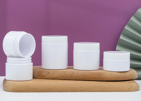 50g 100g 150g 250g Empty White Body Scrub Packaging Jars Bulk Customization