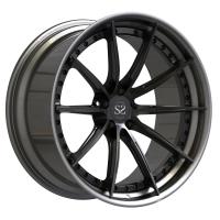 Le centre poli par disque forgé noir fait sur commande de 2 morceaux a chancelé RS6 19 20 21 22 pouces