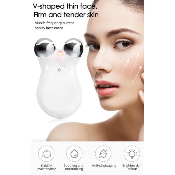 Lotion Conduction Electric Massager for Facial and Neck Beauty EMS Lifting
