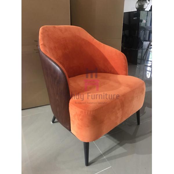 Comfortable Black Leather Armchair 79 * 86 * 80cm Size For Office /  Lobbies