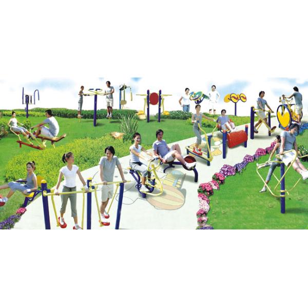 Galvanized Steel Outdoor Training Equipment With 3.0mm Thickness Pipes