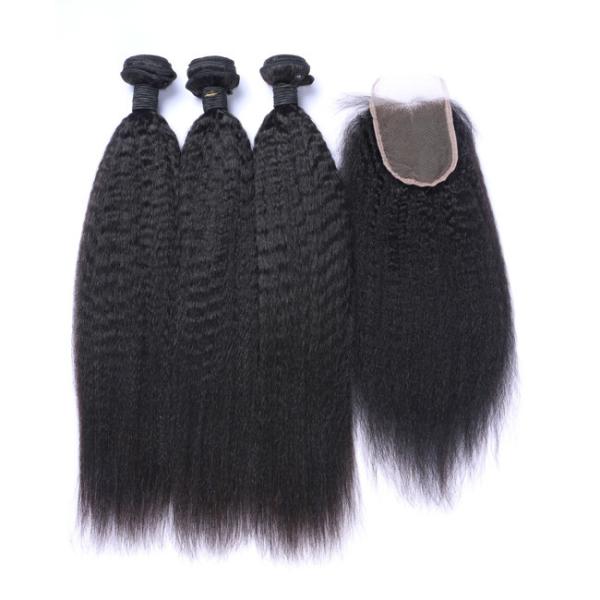 10A Human Kinky Bulk Hair Weave Kinky Curly Straight 10inches