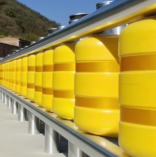 ROADSAFE Barrier High-Strength Rotating Roller Guardrail – Impact Absorbing Highway Safety System | Popular in KSA