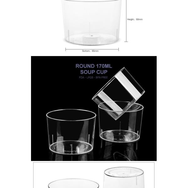 EPK most popular items disposable plastic dessert parfait cups for wholesale