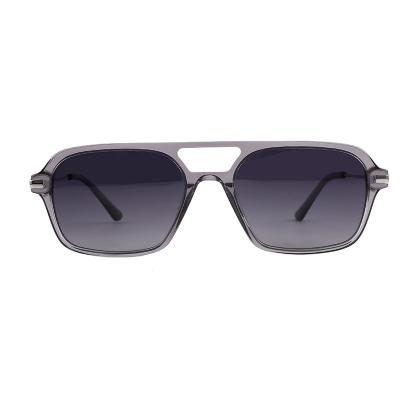 Óculos de sol do acetato do quadrado do vintage, o aviador Sunglasses dos homens 70s lisos