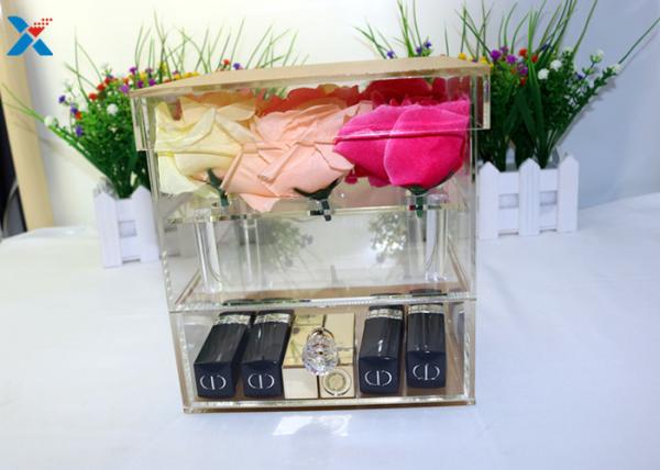 9 Holes Acrylic Flower Pot Chemical Stability , Small Acrylic Box A Class Acrylic Sheet