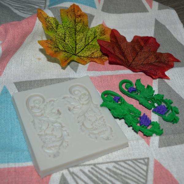 Silicone Baking Tools And Utensils Moulds Grape Branch Shape For Cake Decorating