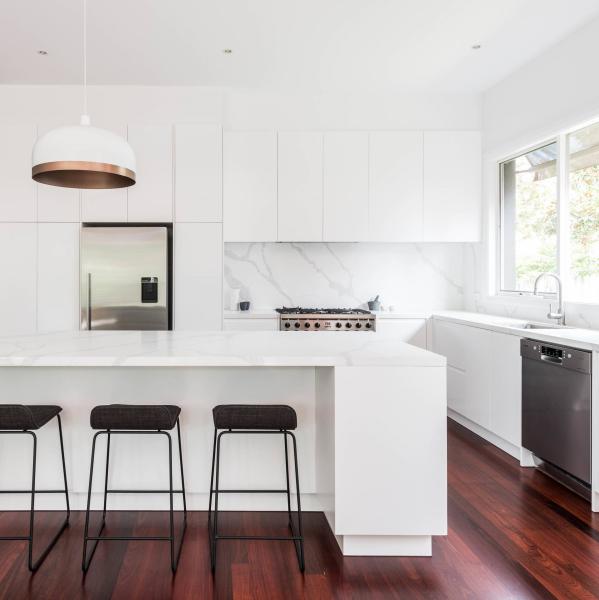 Factory Direct Modern Lacquer Finish Handless Modular Kitchen Cabinets